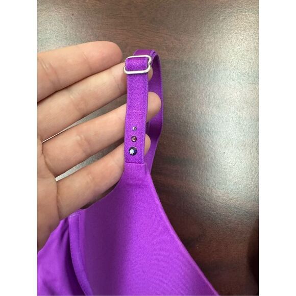 Victoria’s Secret Biofit Demi Uplift Purple Bra With Rhinestone Size 34B - Picture 2 of 6